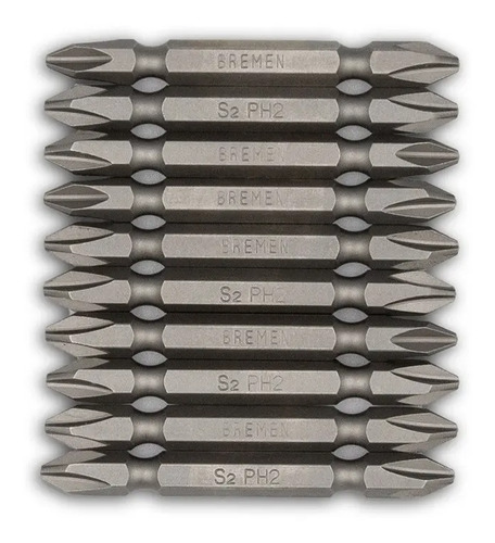 Punta Atornillador Doble Ph2 X 65mm Bremen X 10u 7496 Dgm