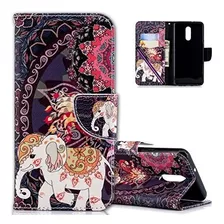 LG Stylo 4 Funda Cotdinforca Selva Flamingo Retro Elefante D