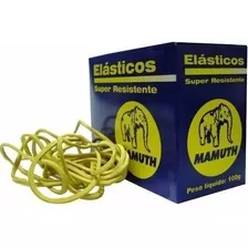 Elástico De Borracha 100g - Amarelo (caixa 100 Gramas)