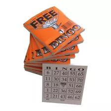 15 Blocos Cartelas Jogo Bingo Papel Jornal 100fls 8x10