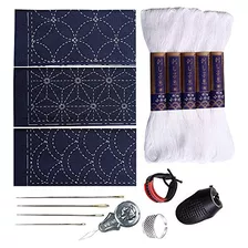 Kit De Sashiko, Hilo De Sashiko Yokota, Agujas Y Planti...