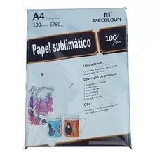 Papel Sublimático Resinado A4 100g Mecolour 100fls Premium