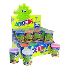 Amoeba Metalizada Kit Com 3 Massinha De Brincar Original