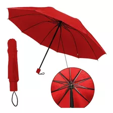 Guarda Chuva Preto Grande C/ 140cm Aberto Compacto Reforçado