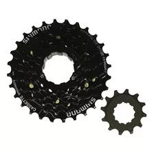 Piñon Cassette Mtb 7v Shimano 12/28 Color Negro