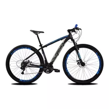 Bicicleta Rino Everest 21v Shimano 2.1 Mega Range Hidraulico Cor Preto/azul Tamanho Do Quadro 15
