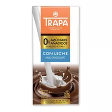 Chocolate Trapa Tableta Sin Azúcar Sin Gluten Con Leche