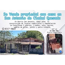 Venta De Propiedad Lote Con Casa