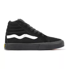 Tênis De Skate Mad Rats Hi Top Preto Black Branco Cano Alto