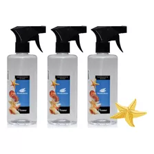 Kit Com 03 Odorizador De Tecido Oceano 500ml