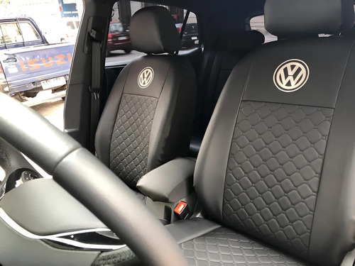 Cubreasiento Vw Nivus Cuero Ecológico Negro