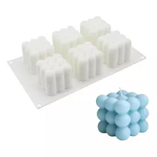 Molde Silicone Vela Sabonete Bolinha 6 Cavidades