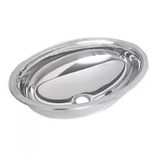 Cuba Em Aço Inox Oval Grande 45x31x13cm - Tecnocuba