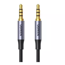 Cable Auxiliar Audio 4 Polos 3,5mm A 3,5mm Microfono 200cm