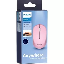 Mouse Inalambrico Philips M344 2.4 Ghz - Spk7344 - Rosa