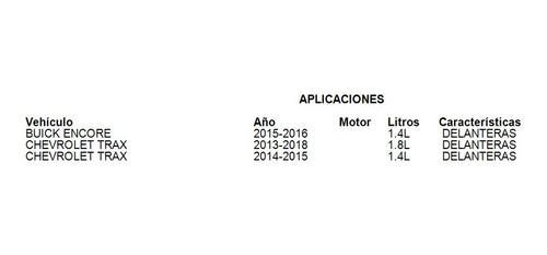 Balatas Delanteras Buick Encore 2016 1.4l Brembo Foto 3