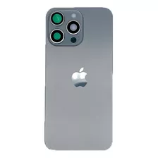 Tapa De iPhone 15 Pro Max Gris Completa 