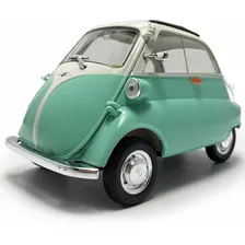 Coche De Carreras Bmw Isetta Welly 1:18 Modelo Diecast Green