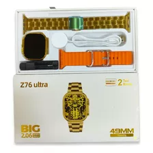 Smartwatch Z76 Ultra/ Relógio Dourado Ouro
