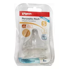 Tetina Pigeon Peristaltic Plus Cuello Ancho Flujo Lento 2 Pz