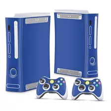 Skin Para Xbox 360 Fat Adesivo - Azul Escuro