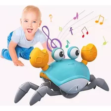 Caranguejo Brinquedo Fujão Infantil Luz Sensor Musica