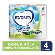 Papel Higiénico Sensación Doble Hoja 22 M 4 Rollos Con Aroma