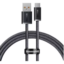 Cable Baseus Usb 2.0 A Usb-c Rapida 20v 5a 100w 1m 480mbps Color Gris