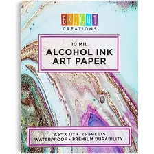 Papel De Arte Almohadilla De Tinta Al Alcohol (8.5 X 11...