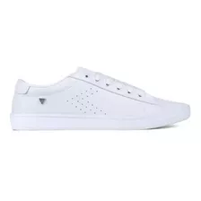 Zapatillas Sneakers Hombre Cuero Livianas Blancas Blanco 