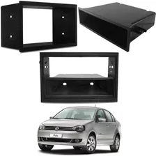 Moldura Painel 1 Din Cd Radio Usb Para Polo Sedan 2009 2010