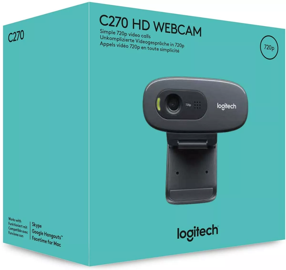 Bc.ec Camara Web Logitech C270 Hd Usb Webcam Iva Inc.
