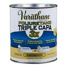 Barniz Poliuretano Rust Oleum Varathane Triple Capa 946ml Acabado Satinado Color Transparente