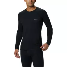 Polera Primera Capa Hombre Midweight Str Negro Columbia