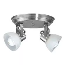 Spot Mini 2 Luces Chapa Vidrio E27 . Abitare