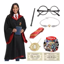 58 Pçs/conjunto Casaco Harry Potter Fantasia Com Gravata, Va