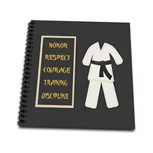 Libro De Memorias Karate Karategi Uniforme Cinturón Ne...