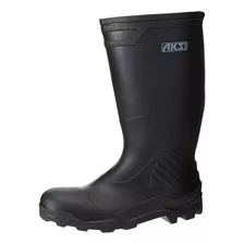 Bota De Hule Pvc Negra Jardinera / Lluvia Impermeable