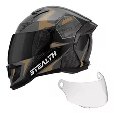 Capacete Fechado Stealth Concept Esportivo + Viseira Cristal