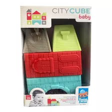 Blocos De Montar Em Vinil City Cub Baby Brinquedo Bebê