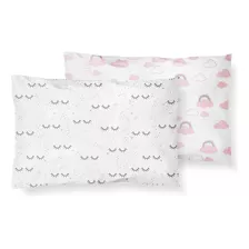 Kit De Fronha Malha Estampada 02 Un Menino Menina Papi Baby