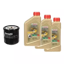 Kit Filtro Aceite Castrol Sintetico 10w50 Benelli 300 302