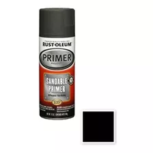 Pintura Aerosol Imprimante Automotor Lijable Rust Oleum Gris Color Negro