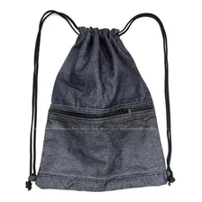 Bolsa Saco Mochila Jeans Artesanal Passeio Trabalho Academia