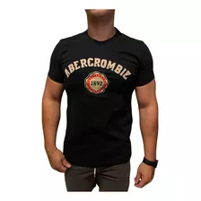 Camiseta Abercrombie And Fitch Surfing Club Preta Masculina