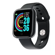 Smartwatch Reloj Inteligente Smart Band Bluetooth Y68 D20 Color De La Caja Negro Color De La Malla Negro