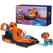 Paw Patrol Carro Mighty Movie Con Lucces Y Sonidos Color Naranja Zuma