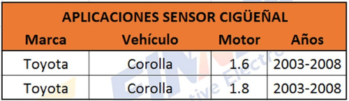 Sensor Cigeal Toyota Corolla 1.6 1.8 Foto 6