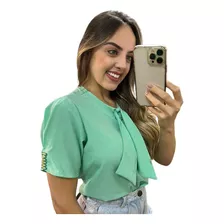 Blusinha Feminina Manga Curta Moda Evangélica Social