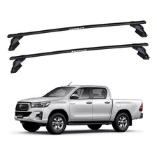 Barras De Techo Eqmax Acero Toyota Hilux 2021+ Negro